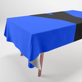 Letter Y (Black & Blue) Tablecloth