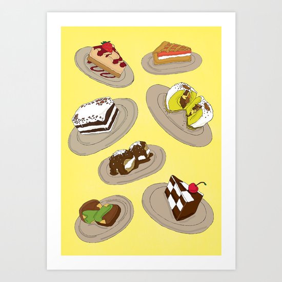 desserts Art Print