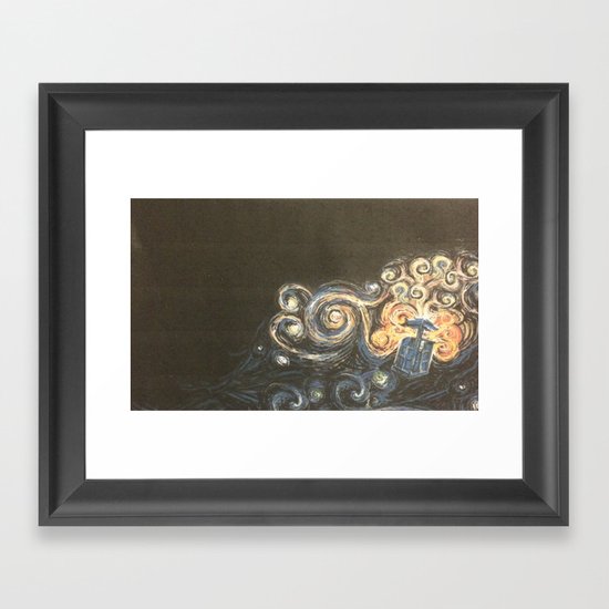 Doctor Who Van Gough Framed Art Print