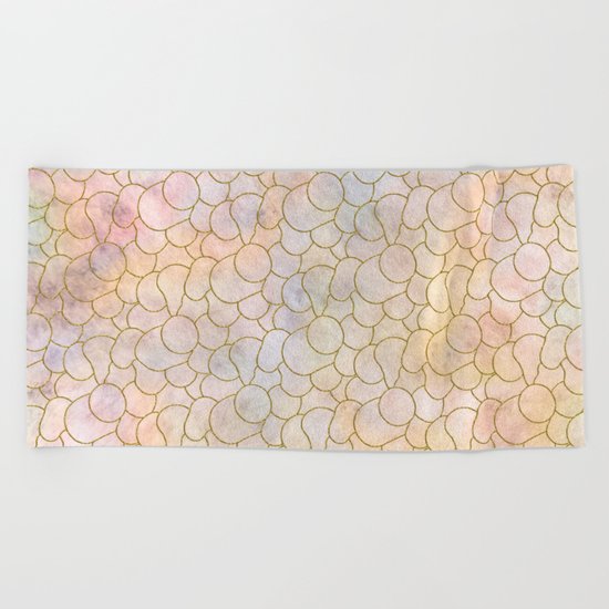 SOFT PASTELS PATTERN (abstract) Beach Towel