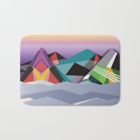 Cosmic Mountains No. 1 Bath Mat