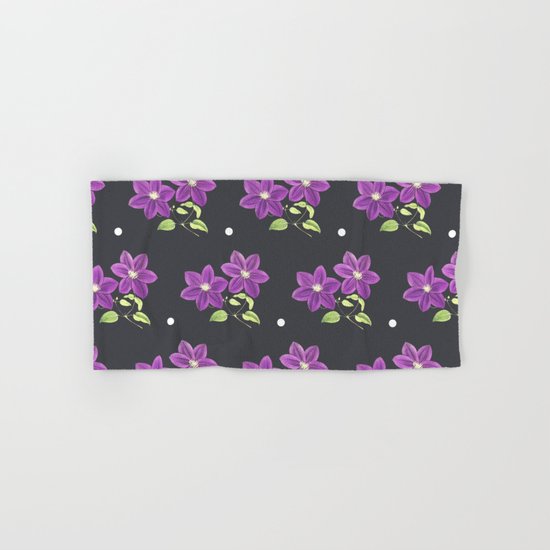 FLOWERS PATTERN Hand & Bath Towel