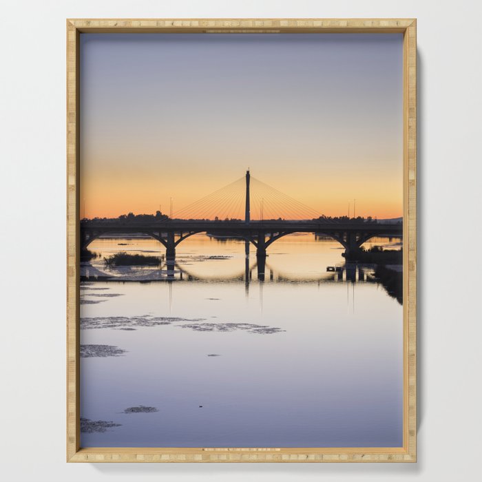 Sunset Badajoz - Bridge Colors Serving Tray
