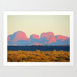 Kata Tjuta Dreaming Art Print | Northernterritory, Desert, Nature, Walkabout, Sunrise, Outback, Photo, Olgas, Australia, Katatjuta 