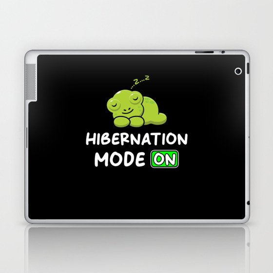 Hibernation Mode On With Frog Laptop & iPad Skin