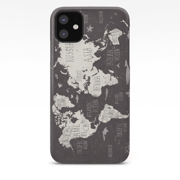 The World Map Iphone Case By Mikekoubou Society6