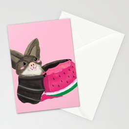 Watermelon Bat Stationery Cards