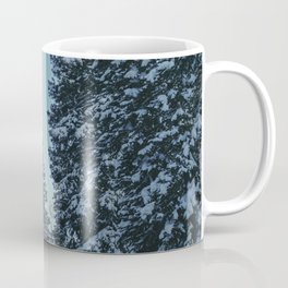 Snowy Path Through Spruce Trees Coffee Mug