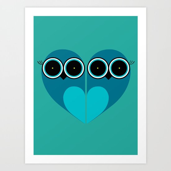 Owls Art Print