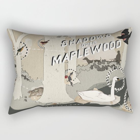 shadows over maplewood Rectangular Pillow