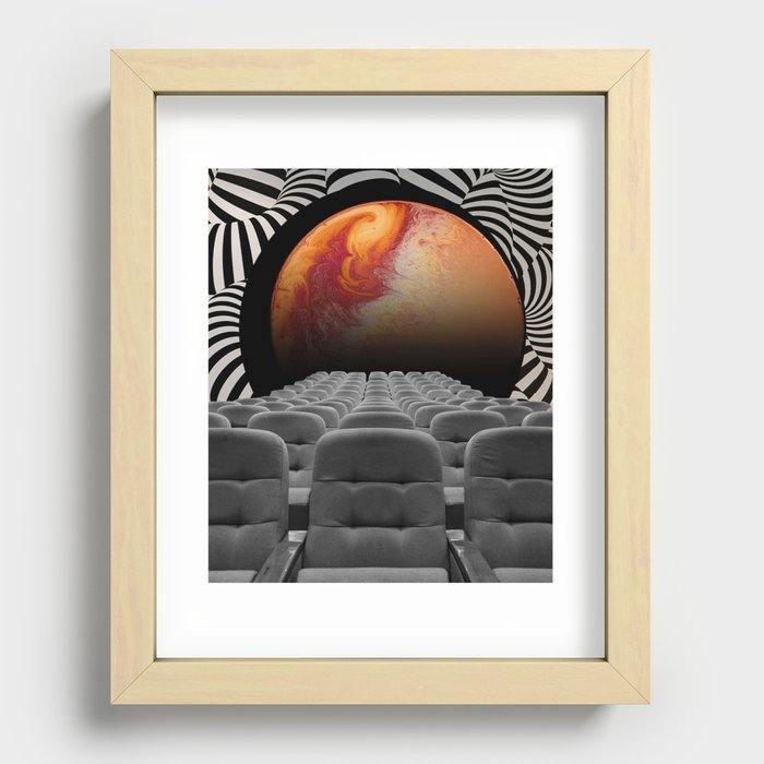 The Big Screen Recessed Framed Print