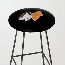 Croissant and Coffee - French Breakfast Bar Stool