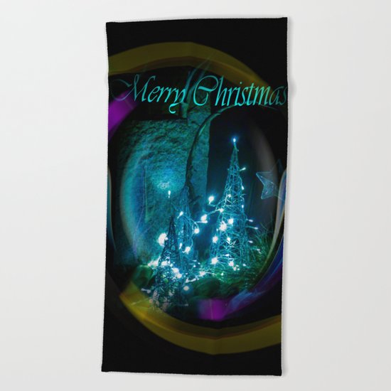 Merry Christmas 2 Beach Towel