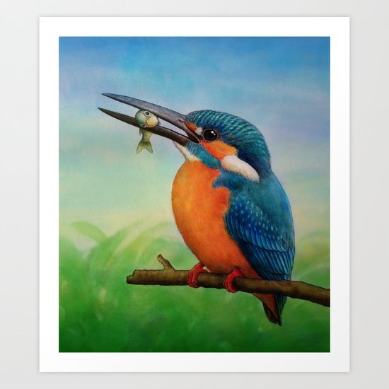 Common Kingfisher Art Print