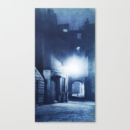 A dark spooky Gothic street Canvas Print