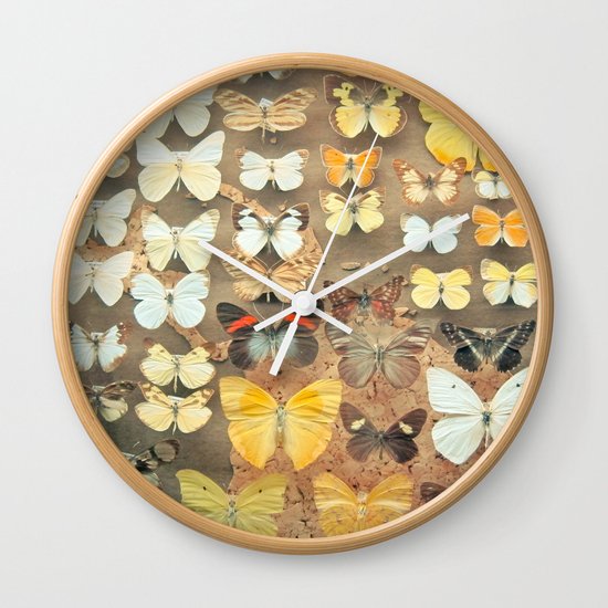 The Butterfly Collection I Wall Clock