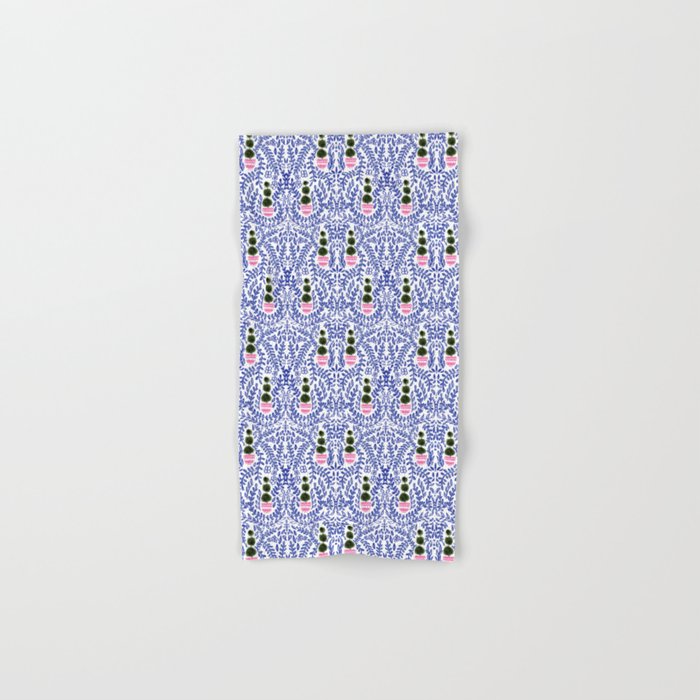 Southern Living Chinoiserie Pattern Small Hand Bath Towel by