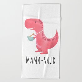 Mama-saur Beach Towel