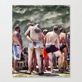 Waiting in Line Canvas Print