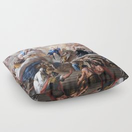 The triumph of the Immaculate Paolo de Matteis 1715 Floor Pillow