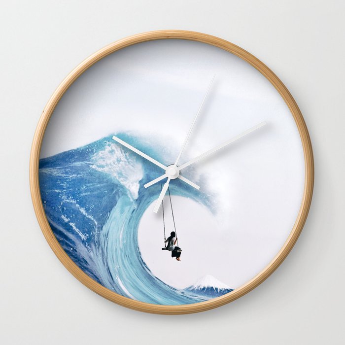 The Great Wave Wall Clock