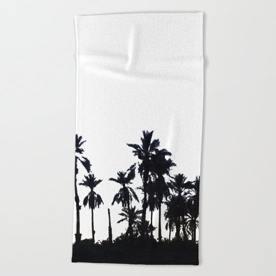 Date Palm Trees 3 Beach Towel