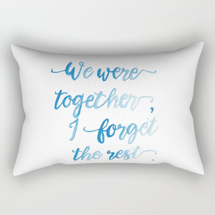 We Were Together. Rectangular Pillow
