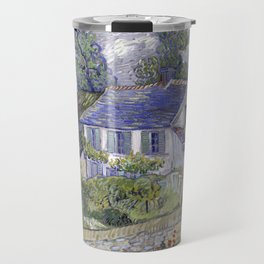 Impressionist Painting Houses at Auvers (1890) By Vincent Van Gogh Travel Mug