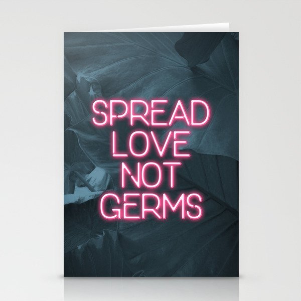 Spread Love not Germs Stationery Cards