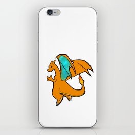 Orange Pocket Monster Dragon iPhone Skin