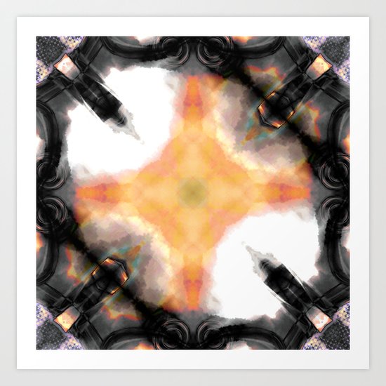 Water Rust Pattern 003 Art Print