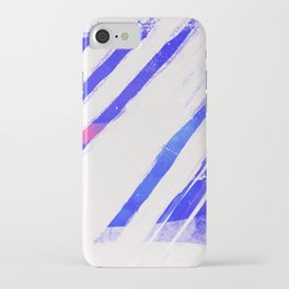 Abstract 27 - Blue Lines iPhone Case