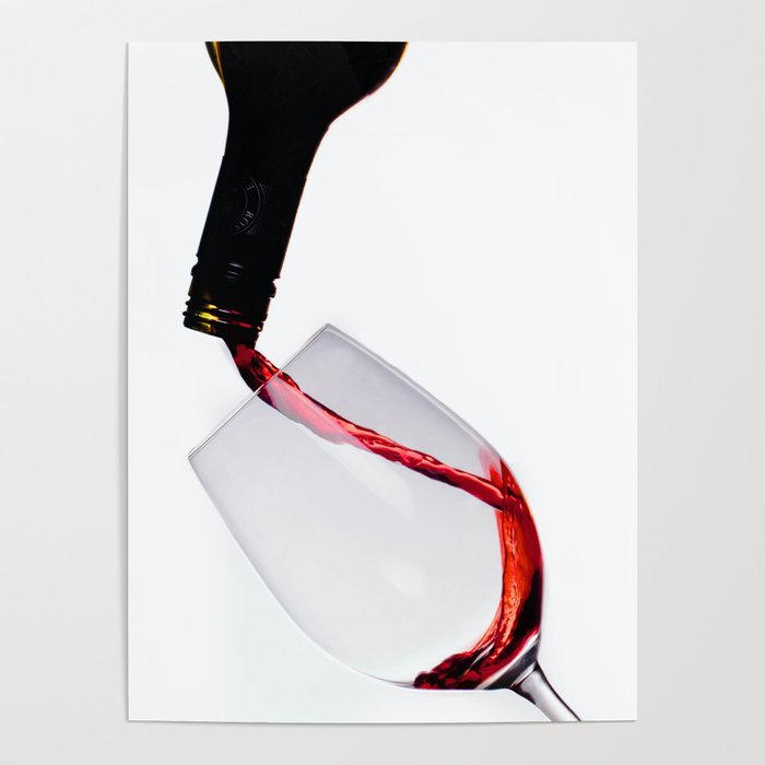 Wine Pouring Poster