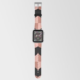 WHALE SONG Midcentury Modern Geometry Warm Pink Nude Apple Watch Band