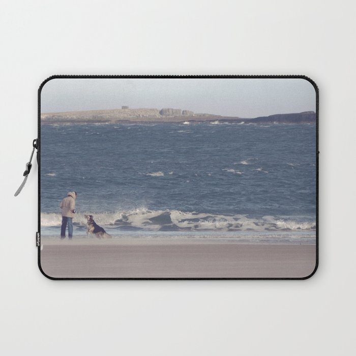 fishing with dogs... Laptop Sleeve