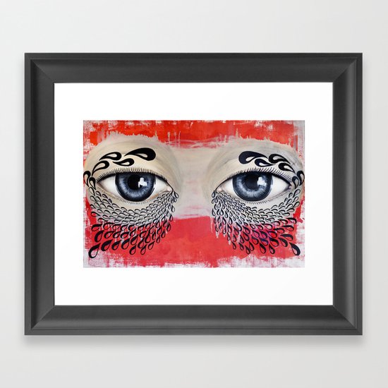 Tears Flow Framed Art Print