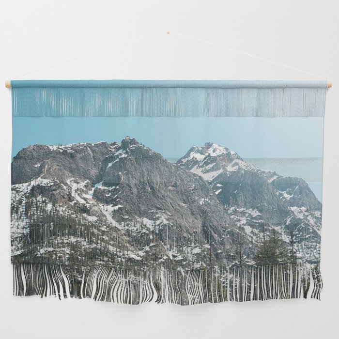 Winter Mountain Memories - Mountains and Trees Wall Hanging