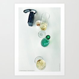 Champagne at the Museum Art Print