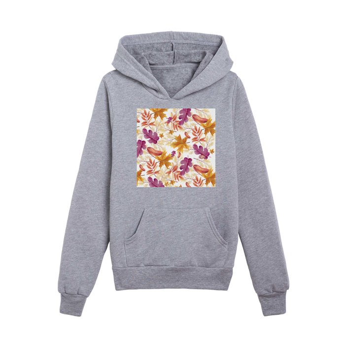 Autumn Vibes Foliage  Kids Pullover Hoodie