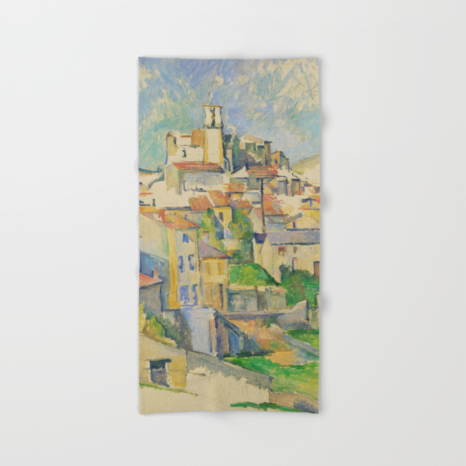 Paul Cezanne Gardanne 1886 Hand Bath Towel By Historicaldesigns