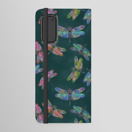 Dragonflies on the Green Android Wallet Case