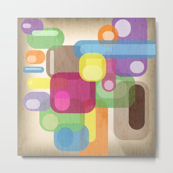 Retro Make'a Me Smile. Metal Print