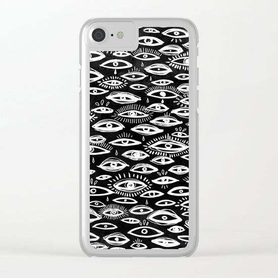 The Third Eye Black Clear iPhone Case