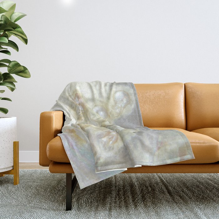 Shimmery Pearly Abalone Shell Throw Blanket