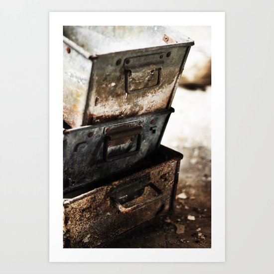 Boxes Art Print