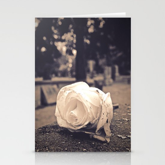 Graveyard rose Stationery Cards