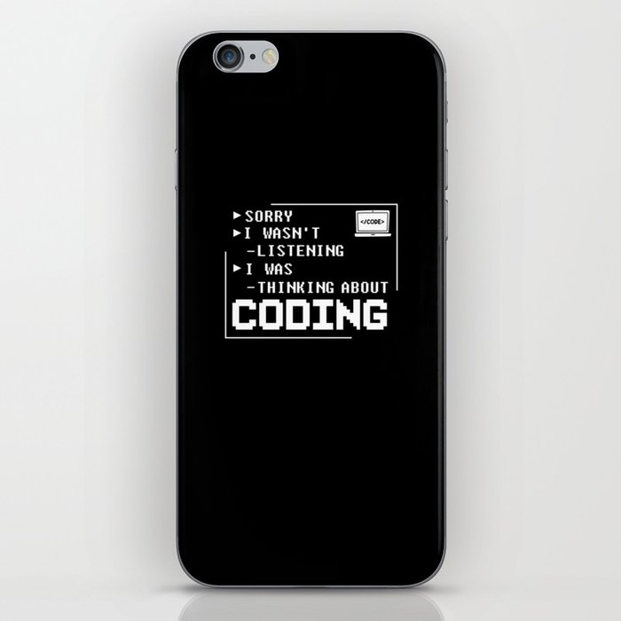 Coding Programmer Gift Medical Computer Developer iPhone Skin