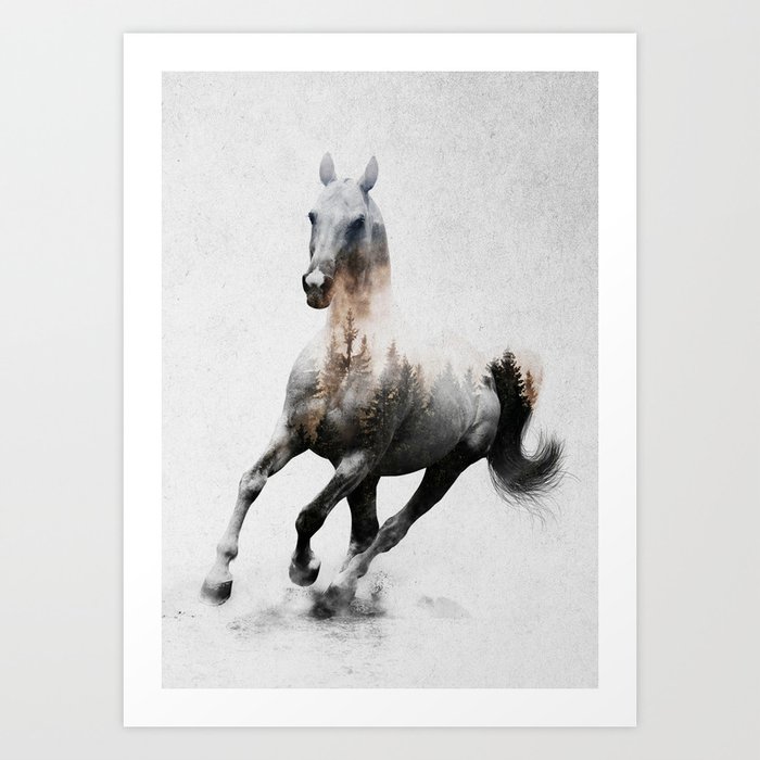 Galloping Horse Art Print