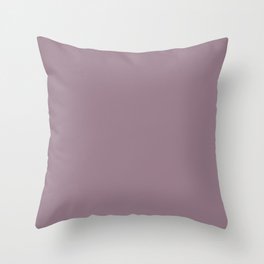 Plain Musk Mauve Color from SimplyDesignArt's Limited Palette  Throw Pillow