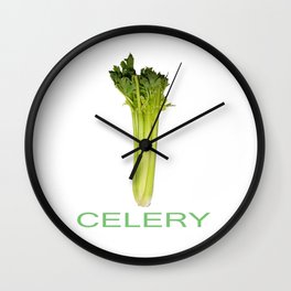 Celery Meets World Wall Clock